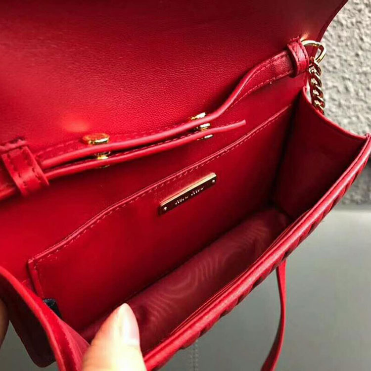 2018 Miu Miu LADY MATELASSE LEATHER BELT BAG