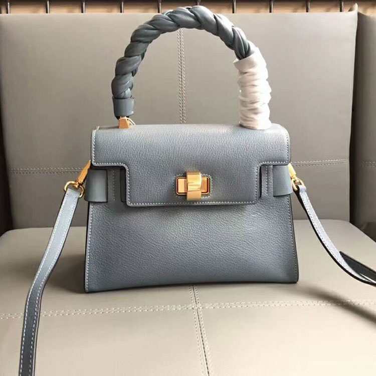 2018 Miu Miu MADRAS LEATHER MIU CLICK HANDBAG