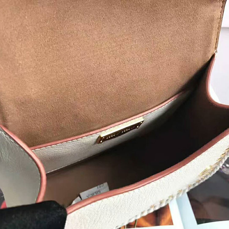 2018 Miu Miu MADRAS LEATHER MIU MIU DAHLIA BAG