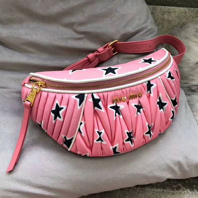 2018 Miu Miu MATELASSE FAILLE BELT BAG