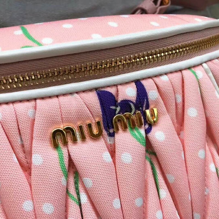 2018 Miu Miu MATELASSE FAILLE BELT BAG