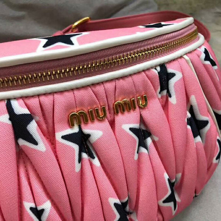 2018 Miu Miu MATELASSE FAILLE BELT BAG