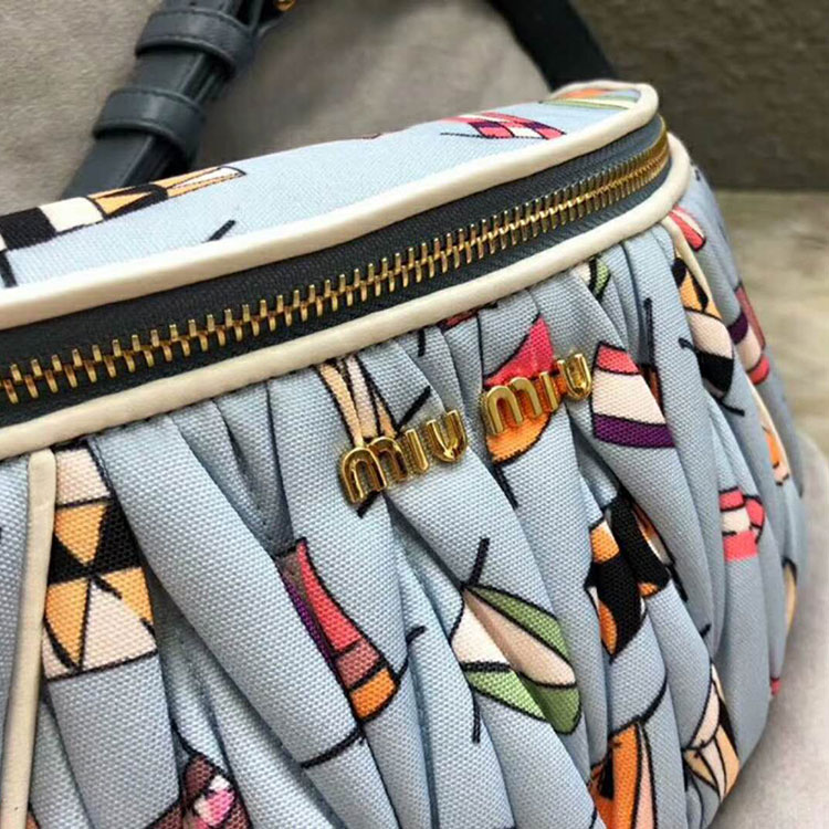 2018 Miu Miu MATELASSE FAILLE BELT BAG