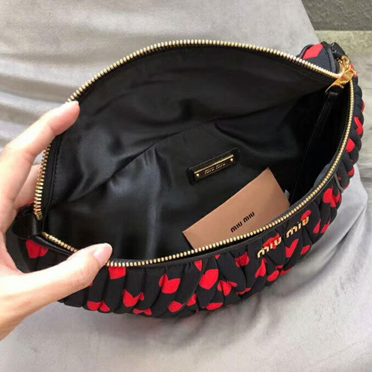 2018 Miu Miu MATELASSE FAILLE BELT BAG