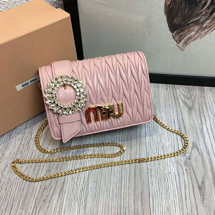 2018 Miu Miu MATELASSE LEATHER BAG