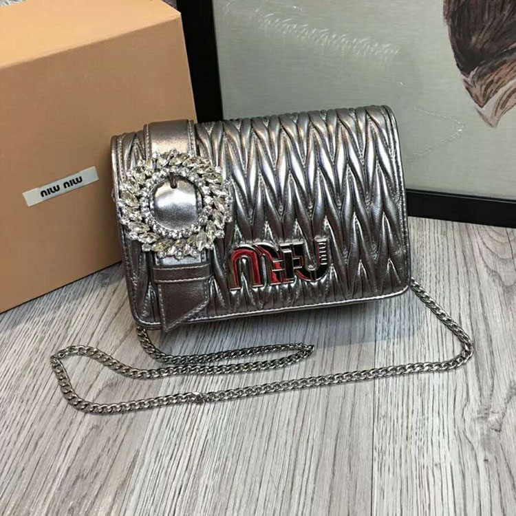 2018 Miu Miu MATELASSE LEATHER BAG