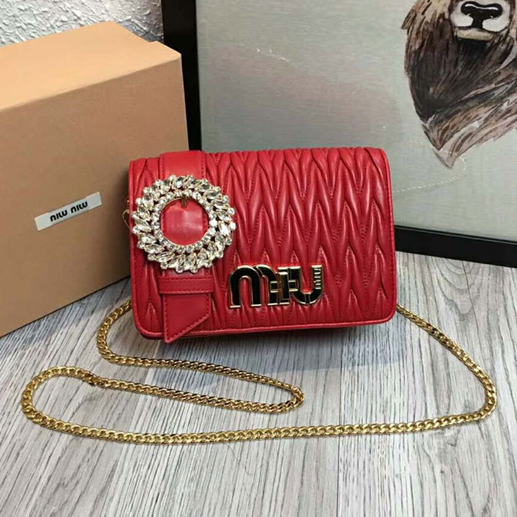 2018 Miu Miu MATELASSE LEATHER BAG