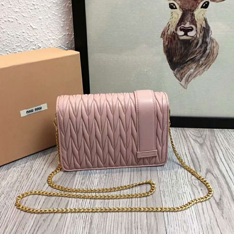 2018 Miu Miu MATELASSE LEATHER BAG