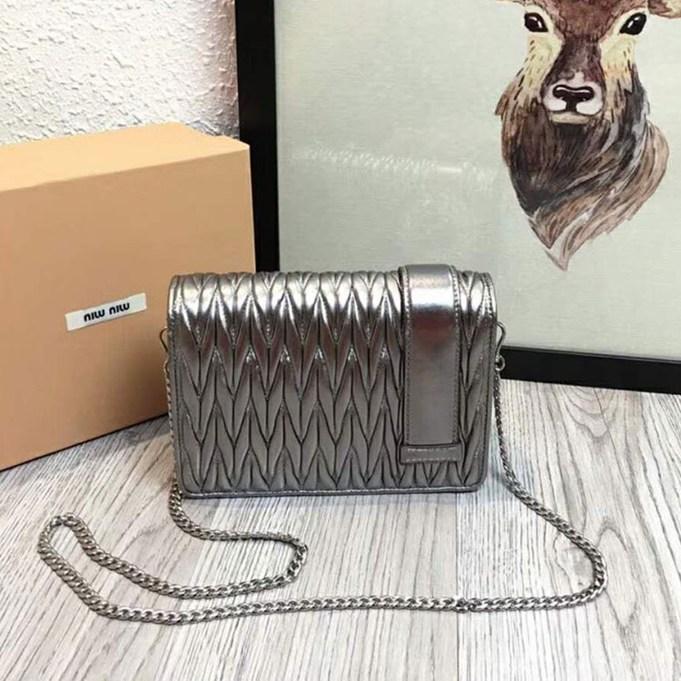 2018 Miu Miu MATELASSE LEATHER BAG