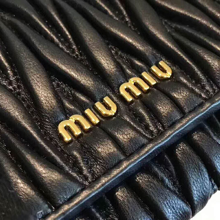 2018 Miu Miu MATELASSE LEATHER WALLET