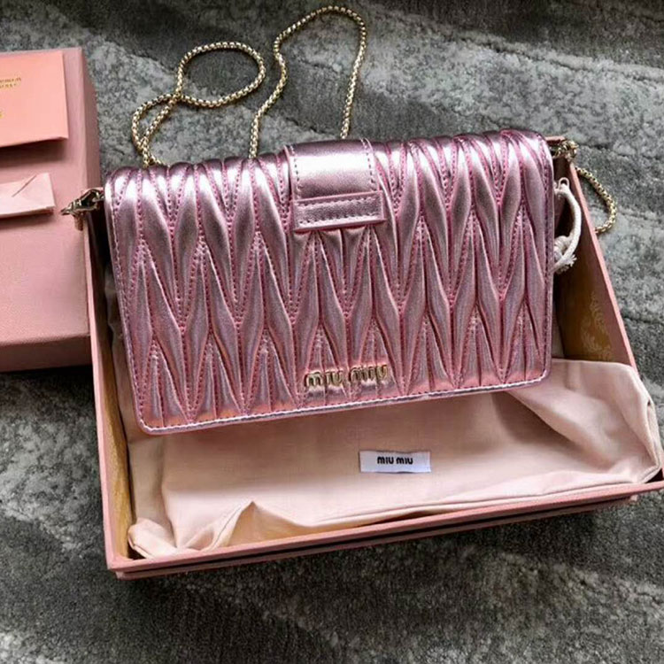 2018 Miu Miu MY MIU LEATHER BAG