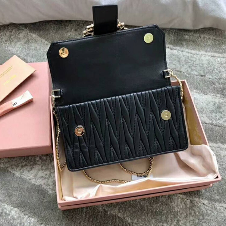 2018 Miu Miu MY MIU LEATHER BAG