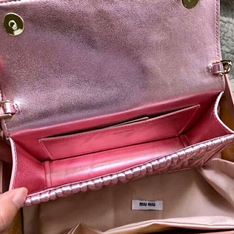 2018 Miu Miu MY MIU LEATHER BAG