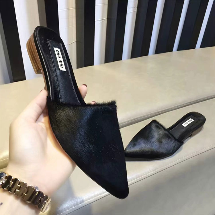 2018 Miu Miu women Flat shoes