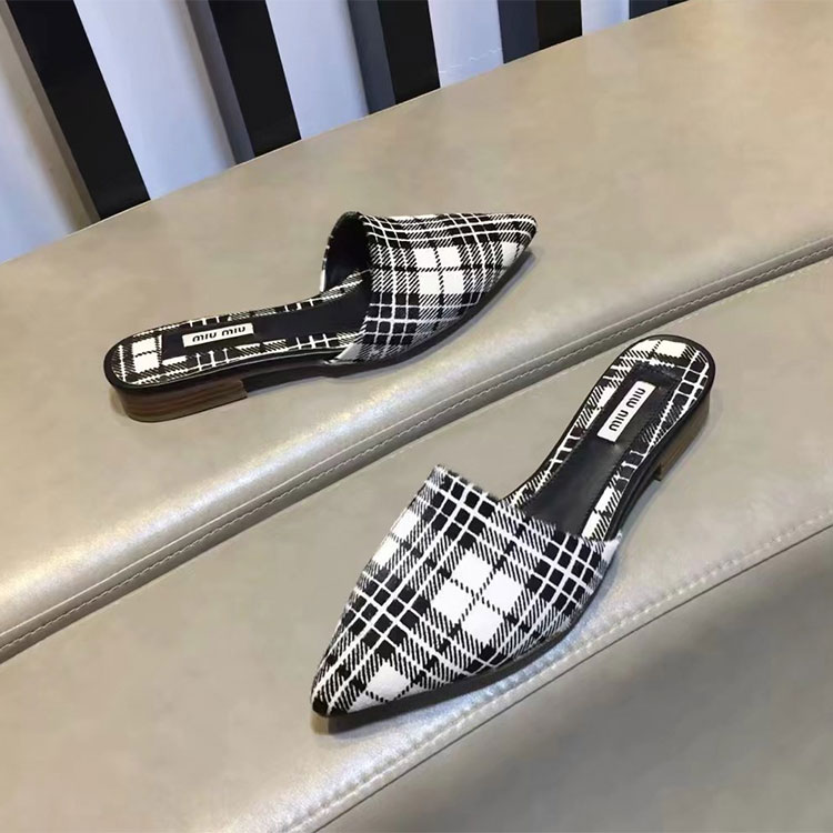 2018 Miu Miu women Flat shoes