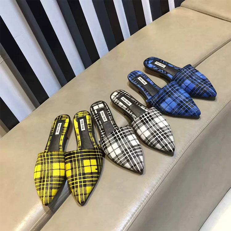 2018 Miu Miu women Flat shoes