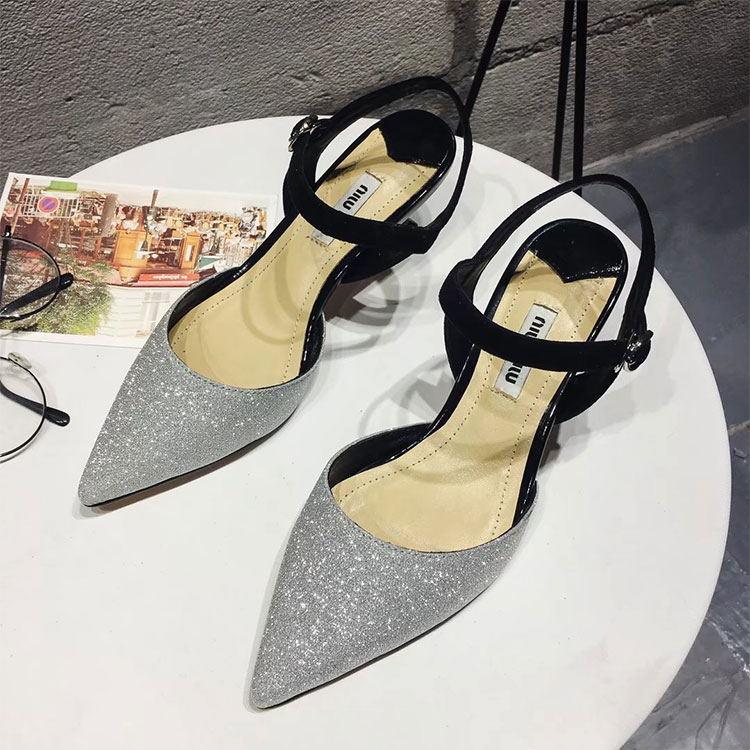 2018 Miu Miu women Sandal Heel 4.5cm