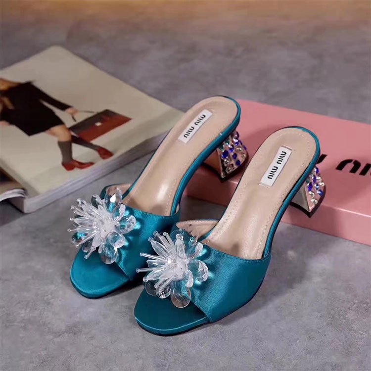 2018 Miu Miu women Sandal Heel 5.5cm