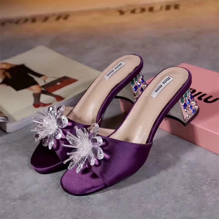 2018 Miu Miu women Sandal Heel 5.5cm