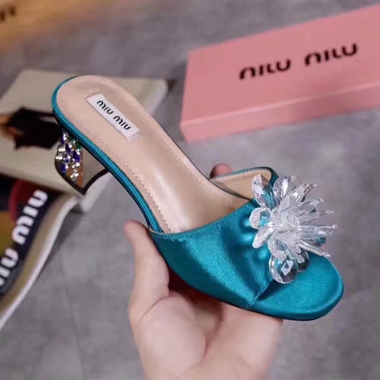 2018 Miu Miu women Sandal Heel 5.5cm