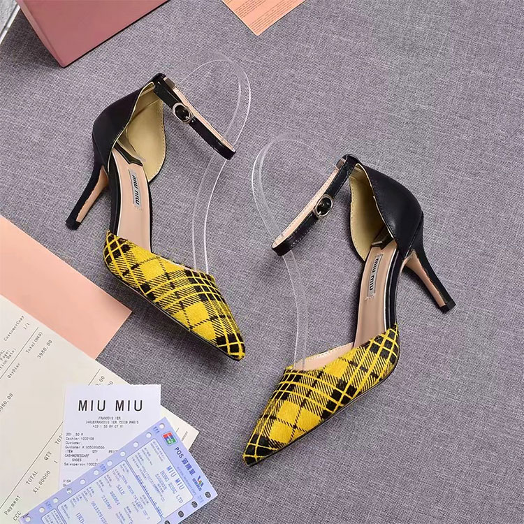 2018 Miu Miu women Sandal Heel 8.5cm