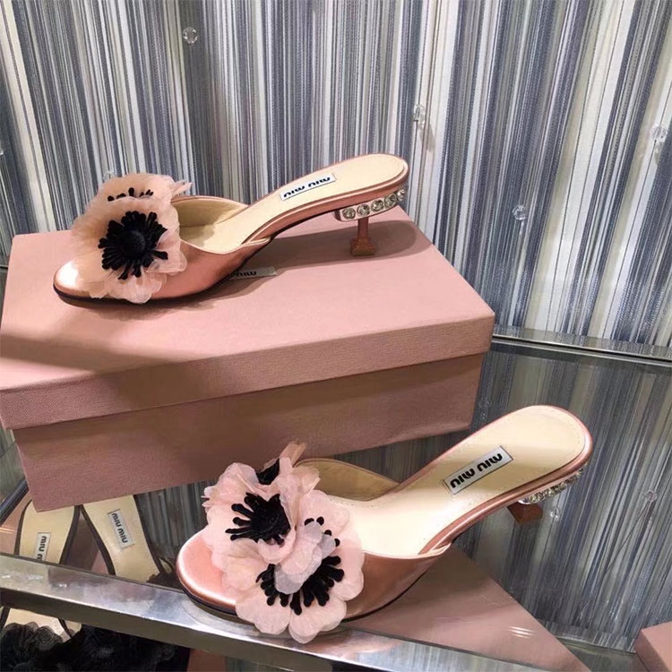 2018 Miu Miu women Sandal in Silk