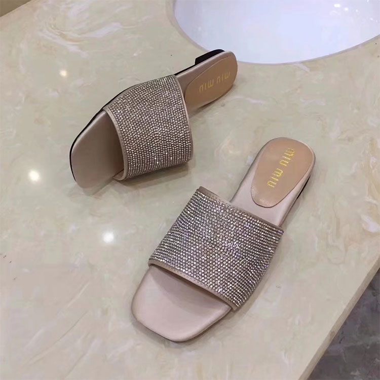 2018 Miu Miu women Slippers