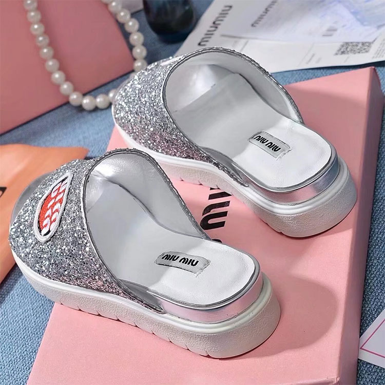 2018 Miu Miu women Slippers