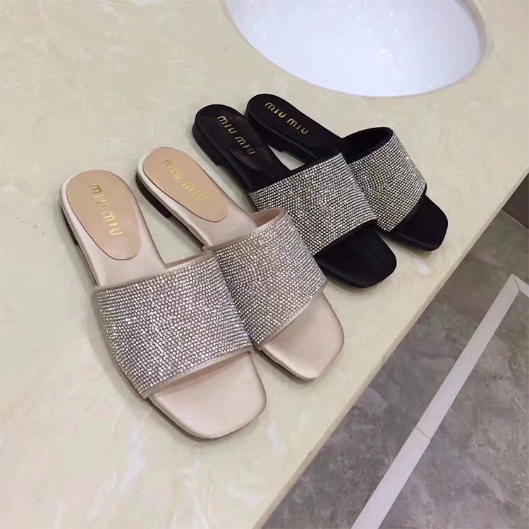 2018 Miu Miu women Slippers