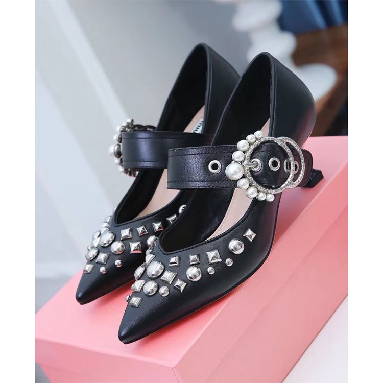 2018 Miu Miu women shoes in Calfskin