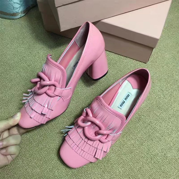 2018 Miu Miu women shoes in Patent leather Heel 6.5cm