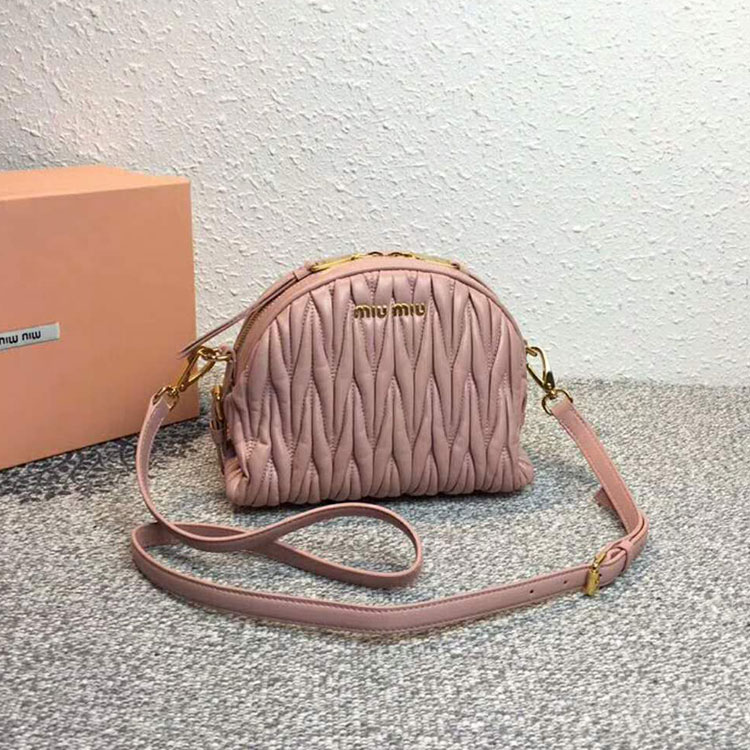 2018 MiuMiu LEATHER SHOULDER BAG