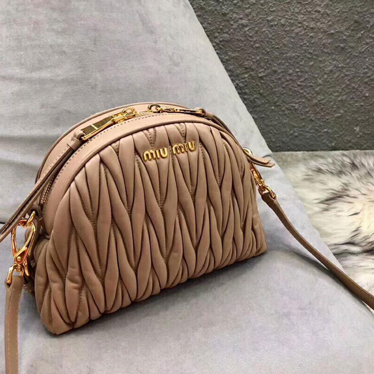 2018 MiuMiu LEATHER SHOULDER BAG