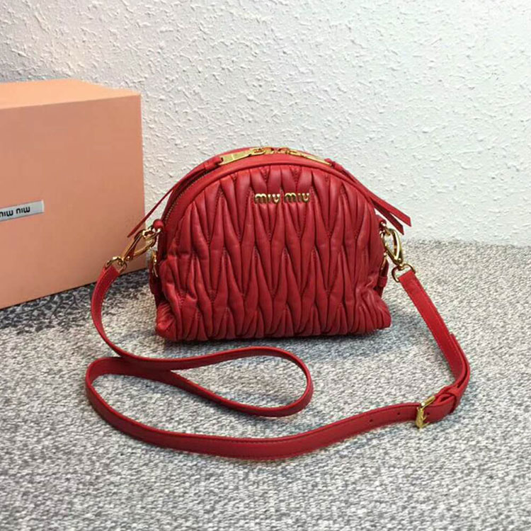 2018 MiuMiu LEATHER SHOULDER BAG