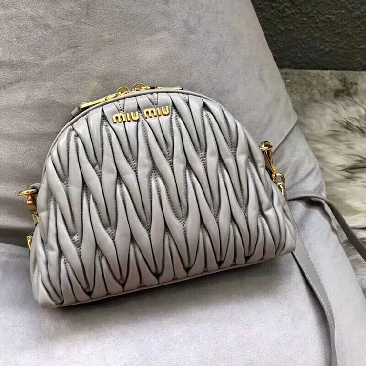 2018 MiuMiu LEATHER SHOULDER BAG