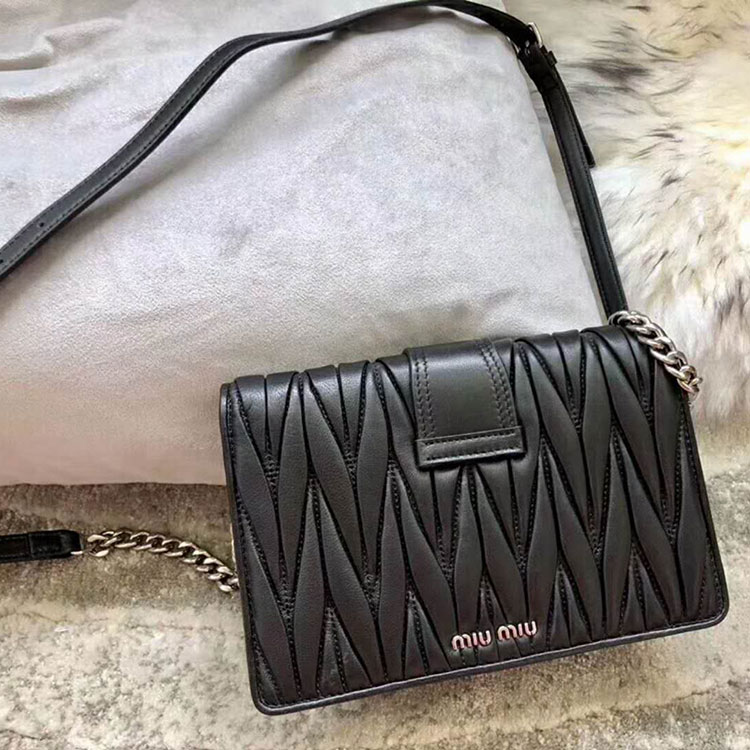 2018 MiuMiu Lady MATELASSE LEATHER BAG