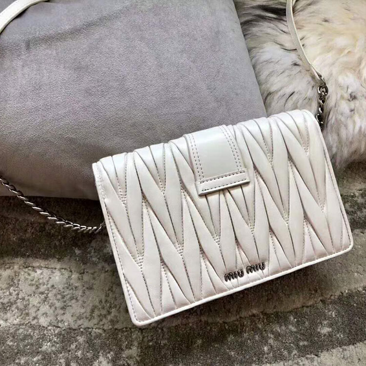 2018 MiuMiu Lady MATELASSE LEATHER BAG