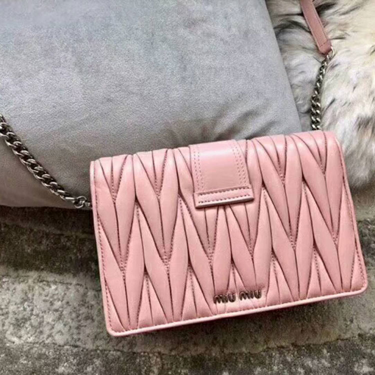 2018 MiuMiu Lady MATELASSE LEATHER BAG