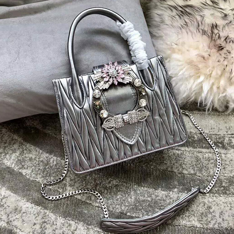 2018 MiuMiu Lady MATELASSE Leather Handbag