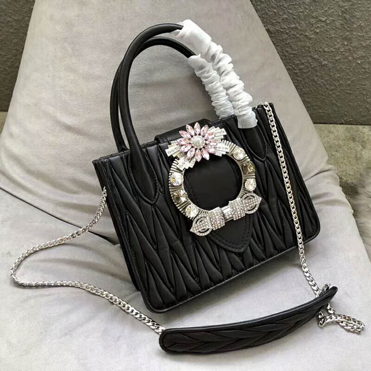 2018 MiuMiu Lady MATELASSE Leather Handbag