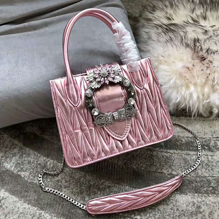 2018 MiuMiu Lady MATELASSE Leather Handbag