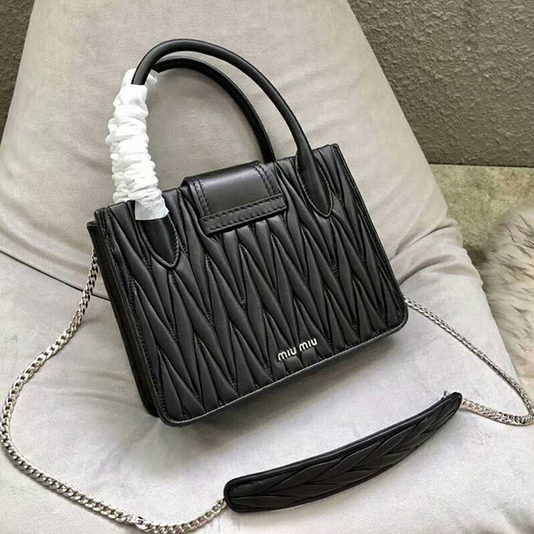 2018 MiuMiu Lady MATELASSE Leather Handbag