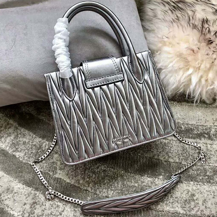 2018 MiuMiu Lady MATELASSE Leather Handbag