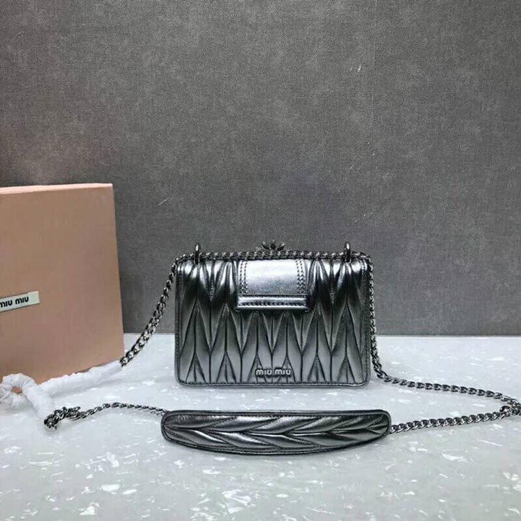 2018 MiuMiu Lady MATELASSE Shoulder Bag