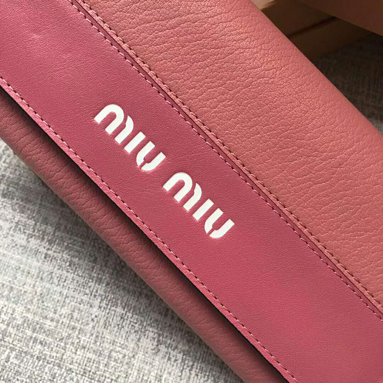 2018 MiuMiu MADRAS GOAT LEATHER AND LEATHER WALLET