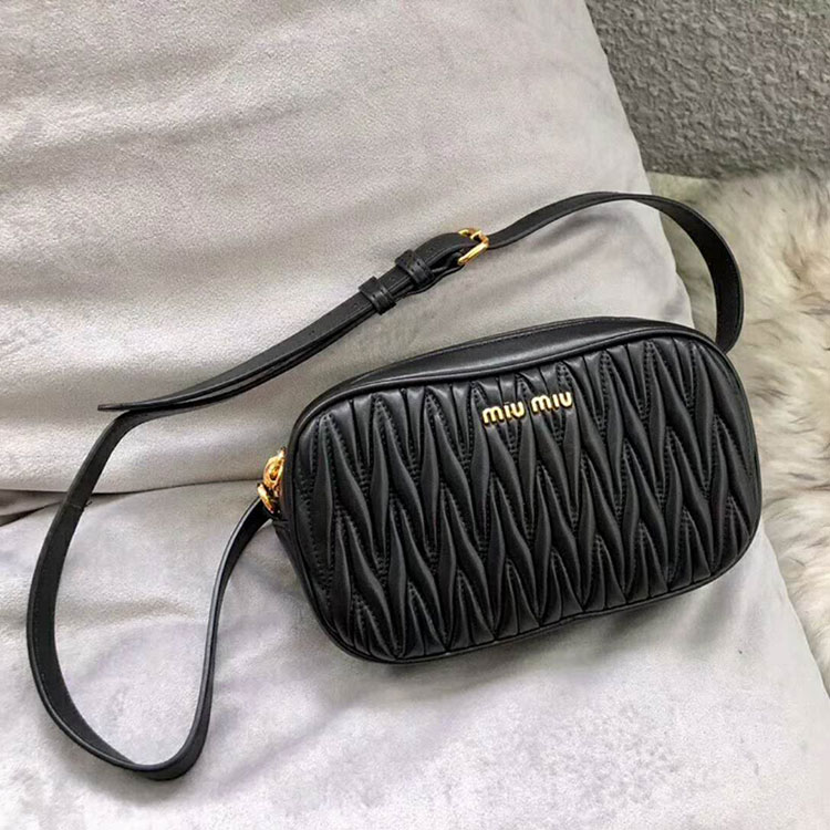 2018 MiuMiu MATELASSE LEATHER BELT BAG