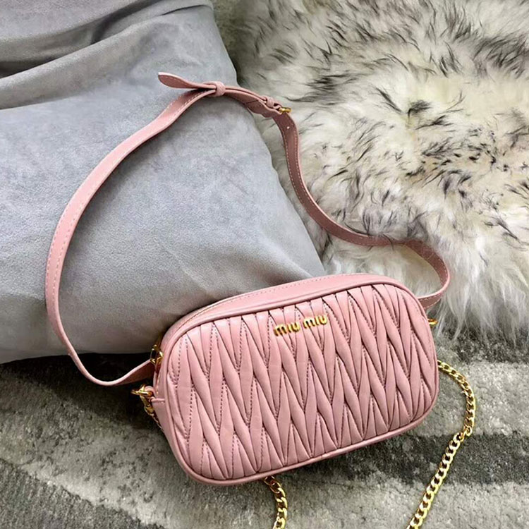 2018 MiuMiu MATELASSE LEATHER BELT BAG