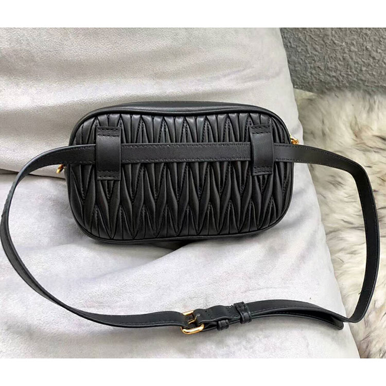 2018 MiuMiu MATELASSE LEATHER BELT BAG