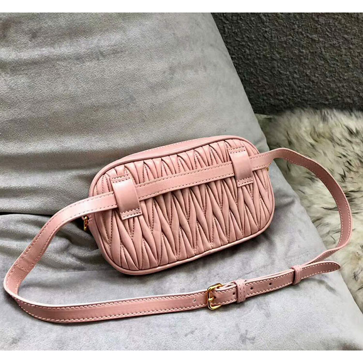 2018 MiuMiu MATELASSE LEATHER BELT BAG