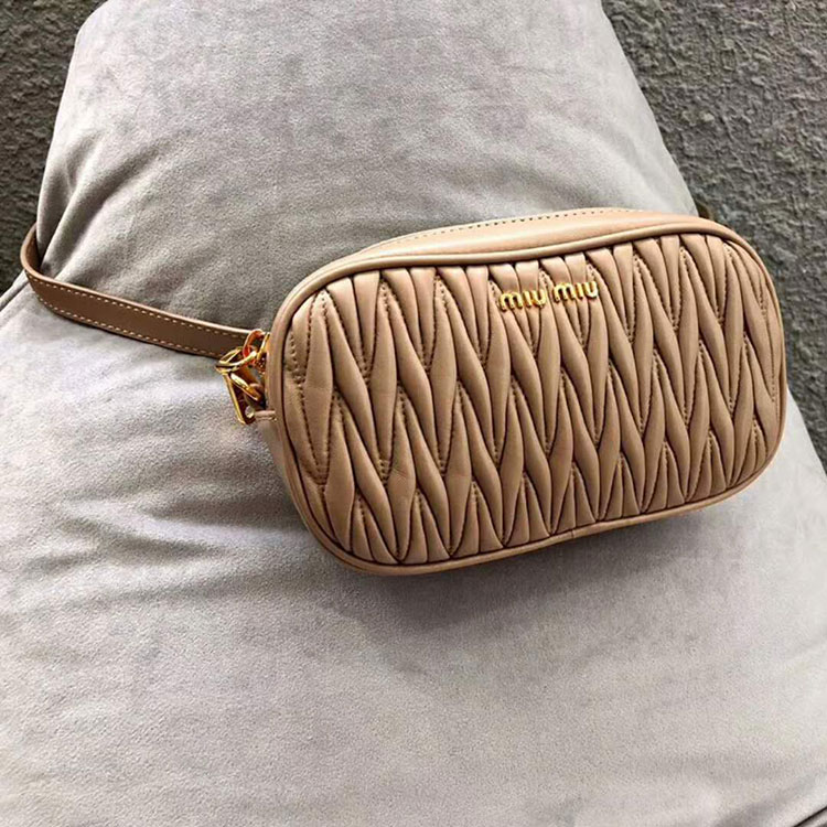 2018 MiuMiu MATELASSE LEATHER BELT BAG